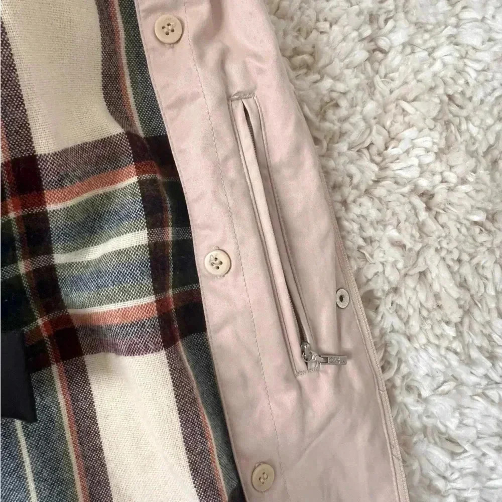 Cole Haan Women’s Beige/Tan Packable Hooded Rain Jacket - XS - Picture 7 of 15
